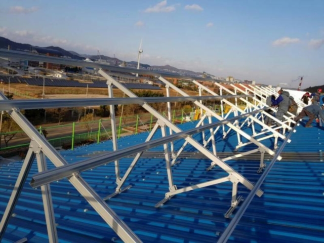 Estructura de montaje de panel solar de aluminio