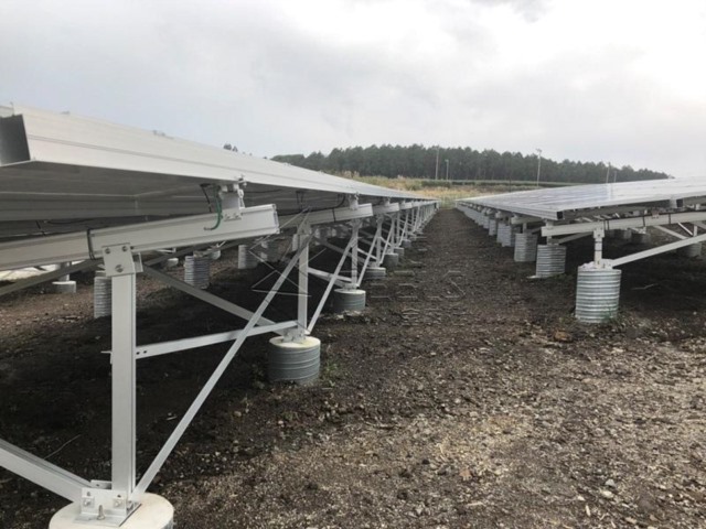 Sistema de estantería de paneles solares Montaje de aluminio