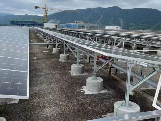 Estructura de montaje solar fotovoltaica personalizada para soporte de montaje de techo