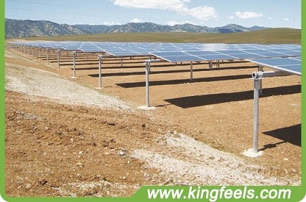 kingfeels proporciona sistemas de montaje solar de 5.2MW a la granja solar vayots arev-1 en armenia
