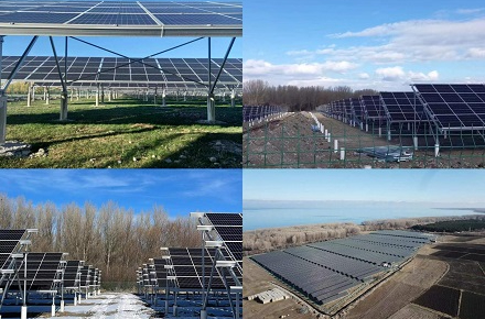 Proyecto de montaje solar de tierra nueva de 5 MW terminado
