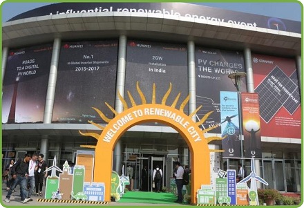 la 12ª edición de los momentos de la expo india de energía renovable (REI)
