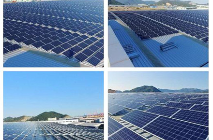 Proyecto de montaje solar de techo con costura alzada de 1,4 MW terminado
